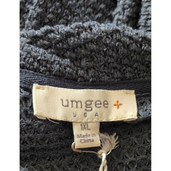 Umgee Women's Teal Waffle knit Top oversized size 1XL - Picture 4 of 8